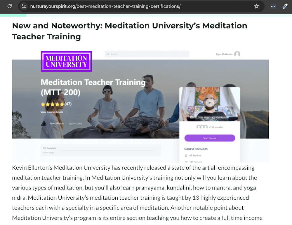 best meditation teacher training programs nurture your spirit